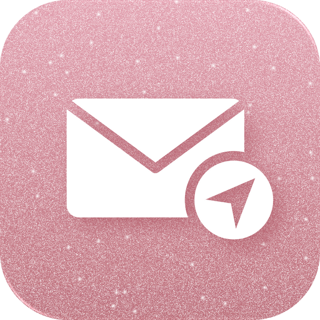 Rose Gold Send Email Icon